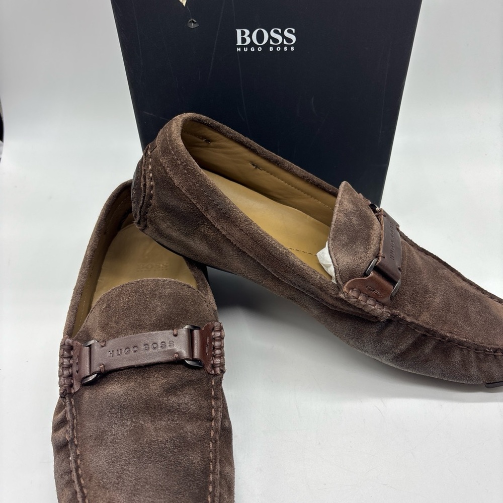 HUGO BOSS 50310005 Men's C-Drerom Derby Black Dress Shoes, Uk 6.5, US 7.5